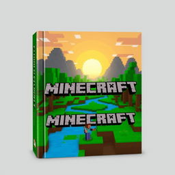 A captivating book cover design inspired by the essence of Minecraft