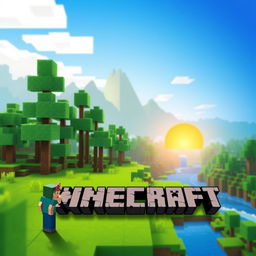 A captivating book cover design inspired by the essence of Minecraft