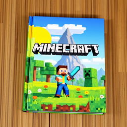 An imaginative book cover design inspired by Minecraft