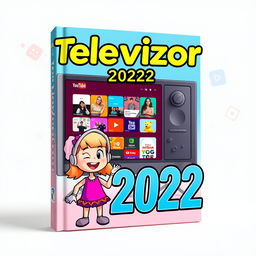 A vibrant and engaging book cover design for 'Televizor 2022'