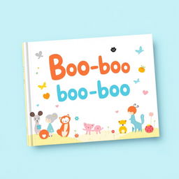 A whimsical and playful book cover design for 'Boo boo', possibly a lighthearted children's story