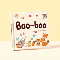 A whimsical and playful book cover design for 'Boo boo', possibly a lighthearted children's story