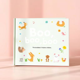 A whimsical and playful book cover design for 'Boo boo', possibly a lighthearted children's story