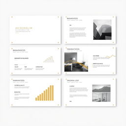 Design a presentation with a sleek, elegant, and high-end aesthetic aimed at impressing and persuading investors