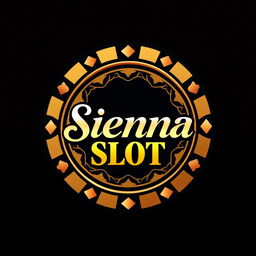 A casino-themed logo featuring a circular casino chip prominently in the design