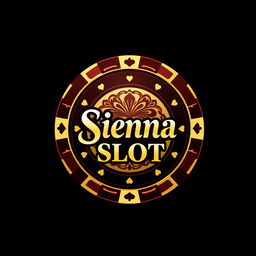 A casino-themed logo featuring a circular casino chip prominently in the design