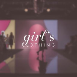 An elegant and contemporary clothing logo designed for a girl's clothing line