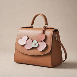 Create a character that isn't human but takes on the form of a handbag, infused with elements of personality and charm.