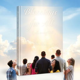 A serene and inspiring book cover design for "Blessings for All by the Mercy of God