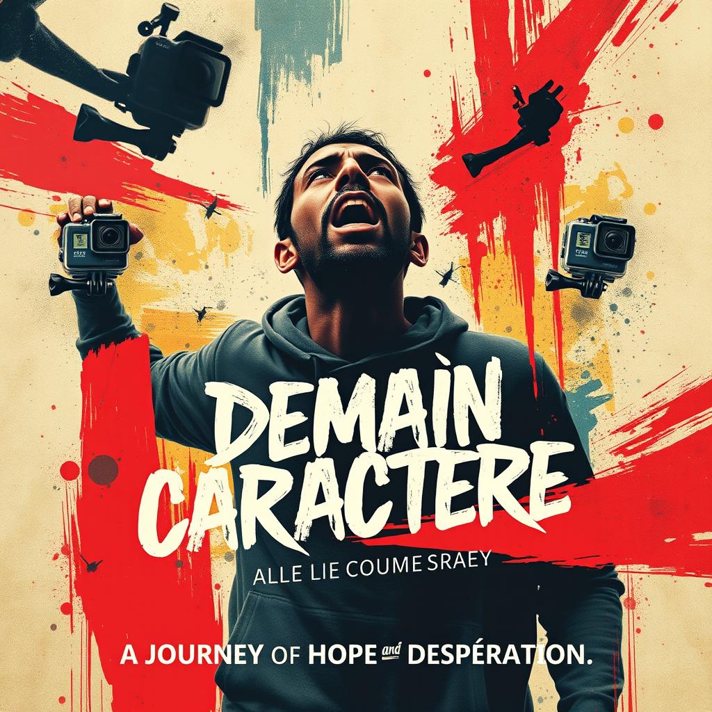 An expressionist poster for the documentary 'Demain Caractère'