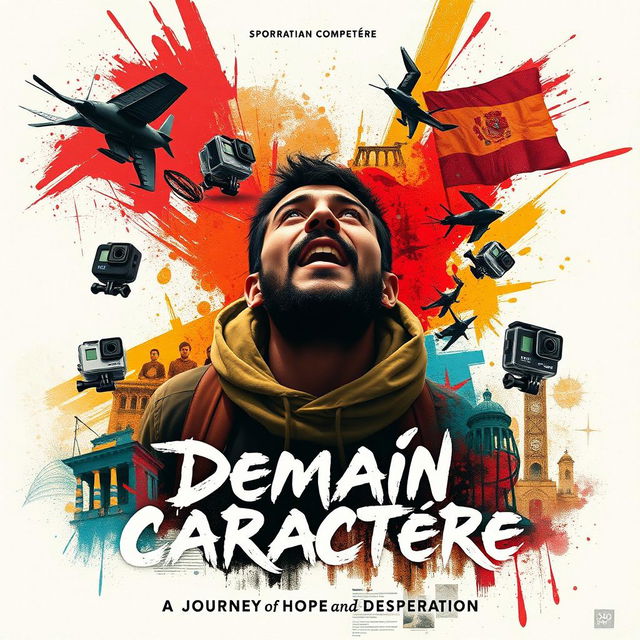 An expressionist poster for the documentary 'Demain Caractère'