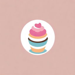 A vibrant and enticing logo for a cake shop with playful font and a stylized cake illustration.