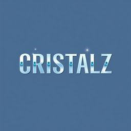 A sleek and modern logo design for a K-pop group, featuring the word "CRISTALZ" prominently displayed