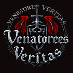 A logo for a Dungeons and Dragons group called 'Venatores Veritas'