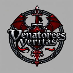 A logo for a Dungeons and Dragons group called 'Venatores Veritas'