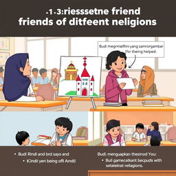 **Scene 1: Respecting Friends of Different Religions**

Setting: A bright classroom with desks and chairs