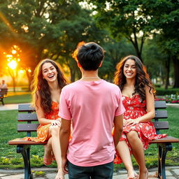 Two identical twin sisters both fall in love with the same guy