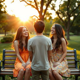 Two identical twin sisters both fall in love with the same guy