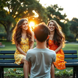 Two identical twin sisters both fall in love with the same guy