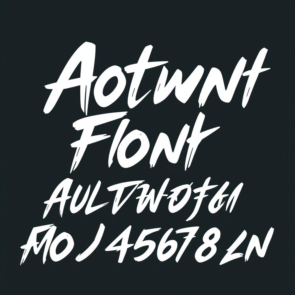 A dynamic font design that embodies the essence of movement and action, characterized by bold, fluid lines, and energetic curves