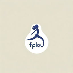 Design a sleek and modern logo featuring the word 'FLOW'. Incorporate elements of movement and fluidity to reflect the word's meaning.