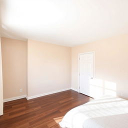 A bedroom featuring a white, matte, perfectly leveled ceiling