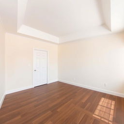 A bedroom featuring a white, matte, perfectly leveled ceiling