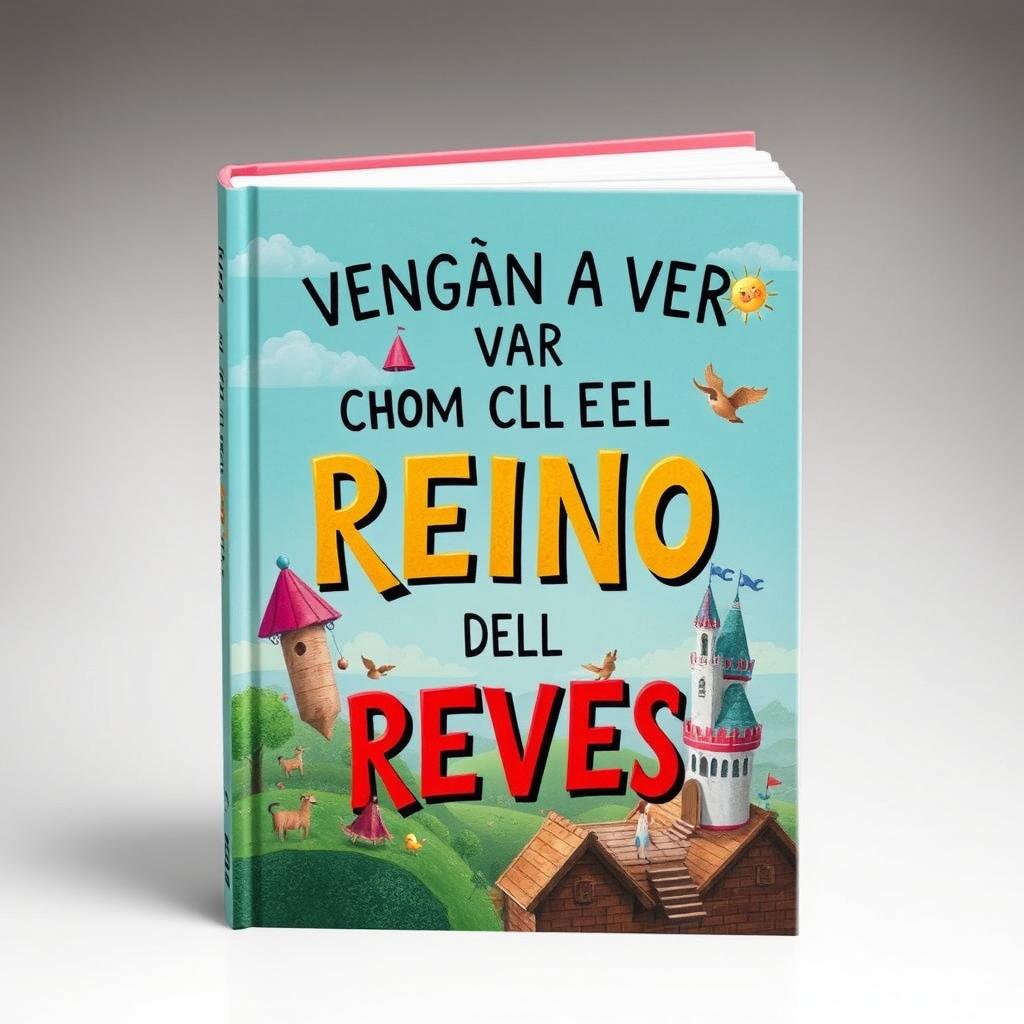 Book cover design featuring the title "VENGAN A VER COMO ES EL REINO DEL REVÉS" with emphasis on the words "REINO" and "REVÉS