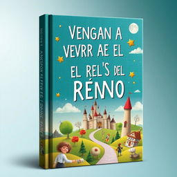 Book cover design featuring the title "VENGAN A VER COMO ES EL REINO DEL REVÉS" with emphasis on the words "REINO" and "REVÉS