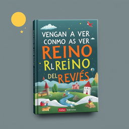 Book cover design featuring the title "VENGAN A VER COMO ES EL REINO DEL REVÉS" with emphasis on the words "REINO" and "REVÉS