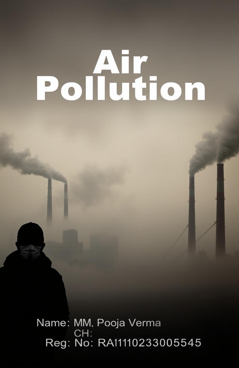 A themed image on air pollution with a heading "Air Pollution