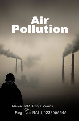 A themed image on air pollution with a heading "Air Pollution