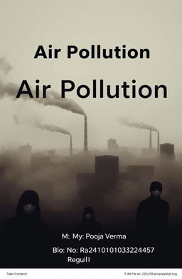 A themed image on air pollution with a heading "Air Pollution