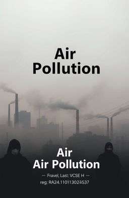 A themed image on air pollution with a heading "Air Pollution