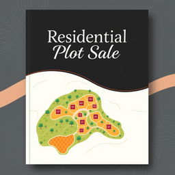 An artistic and simplistic design for a residential plot sales cover page