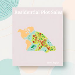 An artistic and simplistic design for a residential plot sales cover page