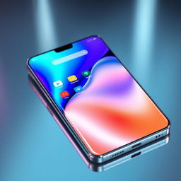 A sleek and modern smartphone from 2022, featuring a large, edge-to-edge display with minimal bezels