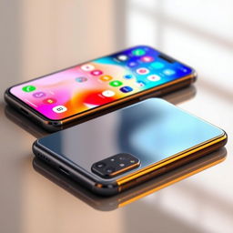 A sleek and modern smartphone from 2022, featuring a large, edge-to-edge display with minimal bezels