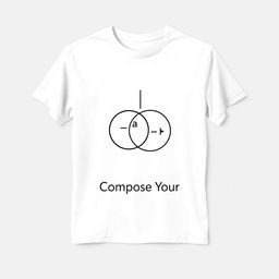 A simple and elegant clothing design centered around the concept of function composition in mathematics