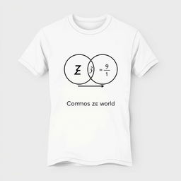 A simple and elegant clothing design centered around the concept of function composition in mathematics