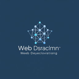 A modern and sleek logo featuring interconnected web patterns, symbolizing expertise in web development and digital solutions