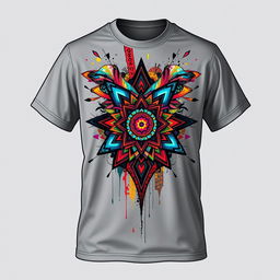 A beautifully designed t-shirt with an intricate and eye-catching graphic