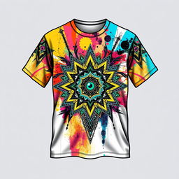 A beautifully designed t-shirt with an intricate and eye-catching graphic