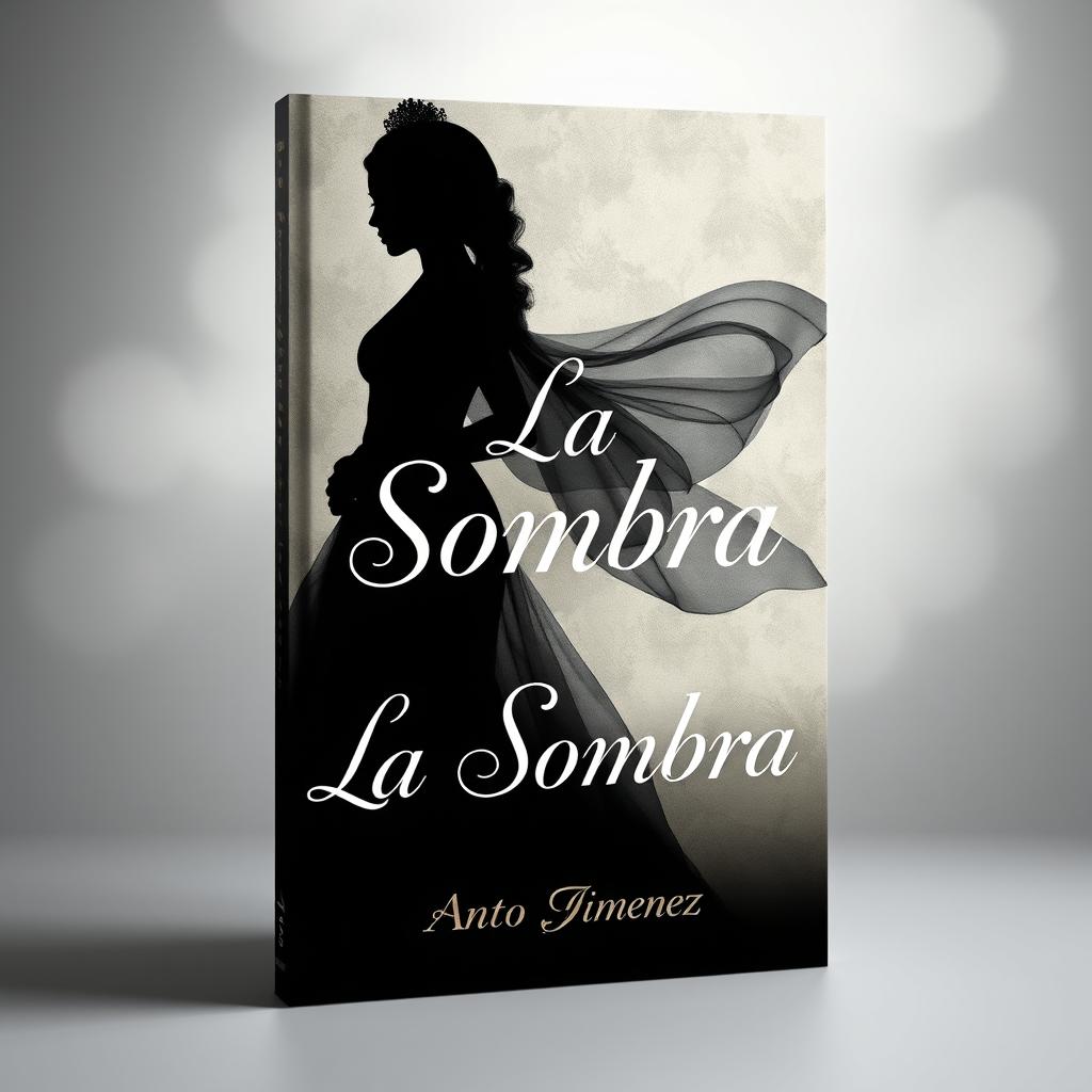 book cover design for a novel titled "La Sombra" by Anto Jimenez