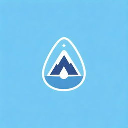 A modern and professional logo for an AC service company named 'Crystal Cool'. Incorporate imagery of a crystal and cool air into the design. Preferably in shades of blue to emphasize coolness and clarity.