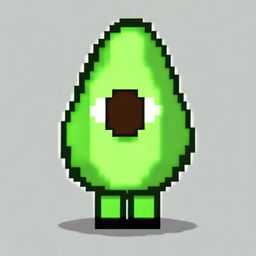 A profile picture merging Minecraft elements with an avocado theme. Include visuals such as a Minecraft avatar shaped like an avocado or an avocado designed in pixel art.