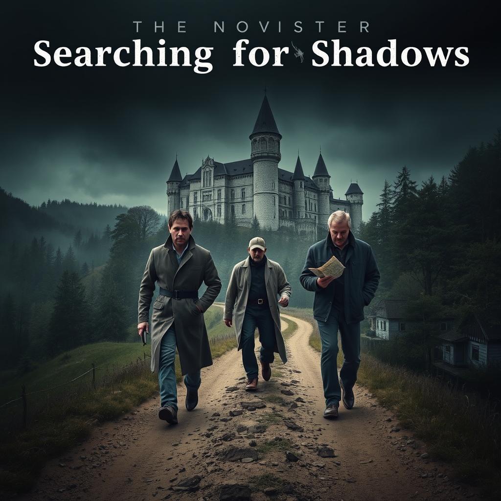 A mystery movie poster for 'Searching for Shadows'