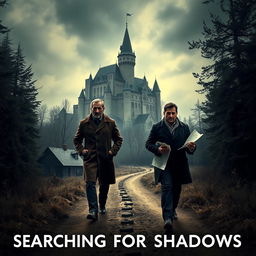 A mystery movie poster for 'Searching for Shadows'