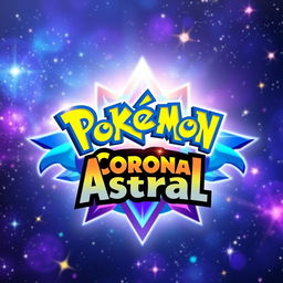 A vibrant and eye-catching YouTube thumbnail featuring the Pokémon logo with a focus on the "Pokémon Astral Crown (Corona Astral)" theme