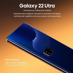 A high-resolution image of the Samsung Galaxy S24 Ultra smartphone, highlighting its innovative design and state-of-the-art features